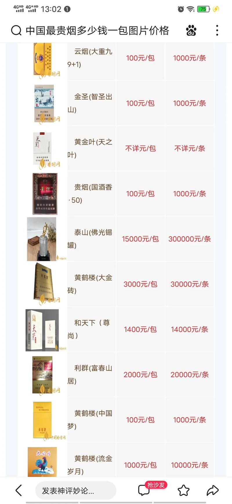 高端香烟通常指的是价格昂贵、品质上乘、具有独特品牌价值和收藏价值的香烟。这类香烟通常具有以下几个特点